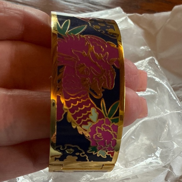 Johnny Was Dragon Hinged Bracelet in Multi sz XS/SM NWT - Picture 7 of 9